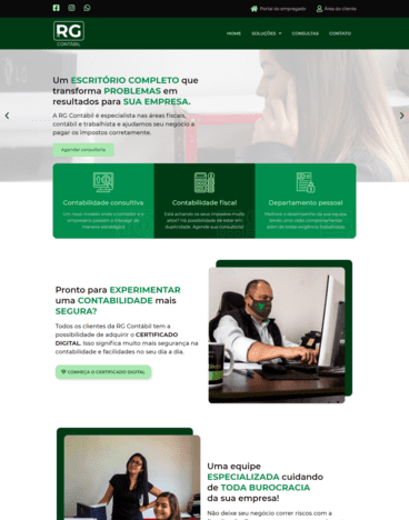 Site Institucional - RG Contabil