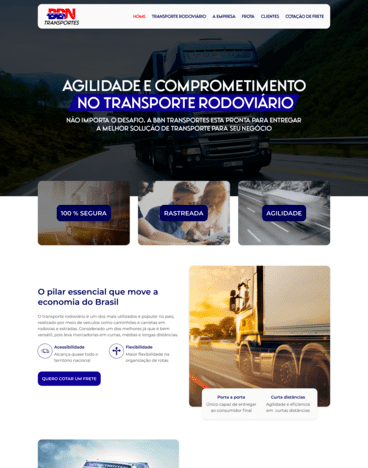 Site OnePage - BBN Transportes
